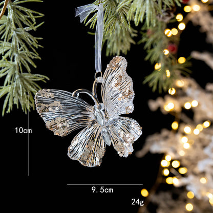 Snowflake Sequins Transparent Christmas Tree Hanging