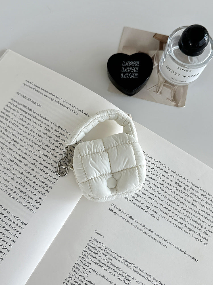 Mini Pleated Cloud Shape Earphone Case Portable Pouch