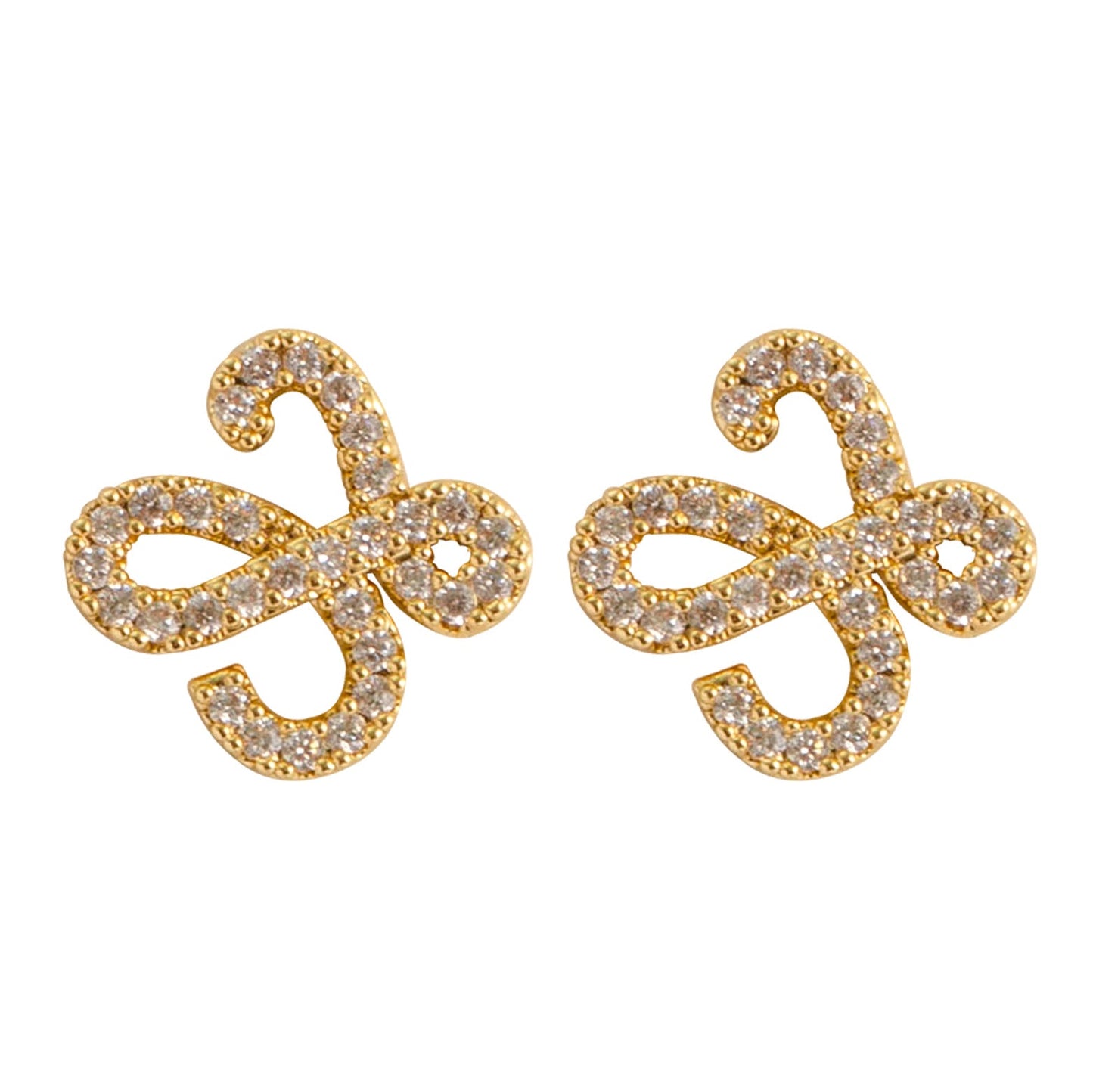 S925 Silver Geometric Zircon Stud Earrings For Women