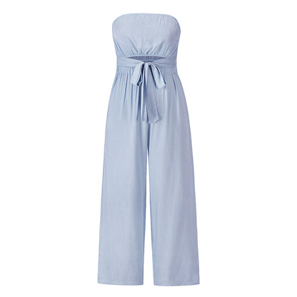 Casual Fashion Suit Sexy Backless Slim Jumpsuit