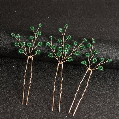 Handmade Pearl Hair Pins U-Shaped Hair Forks Wedding Party Accessories