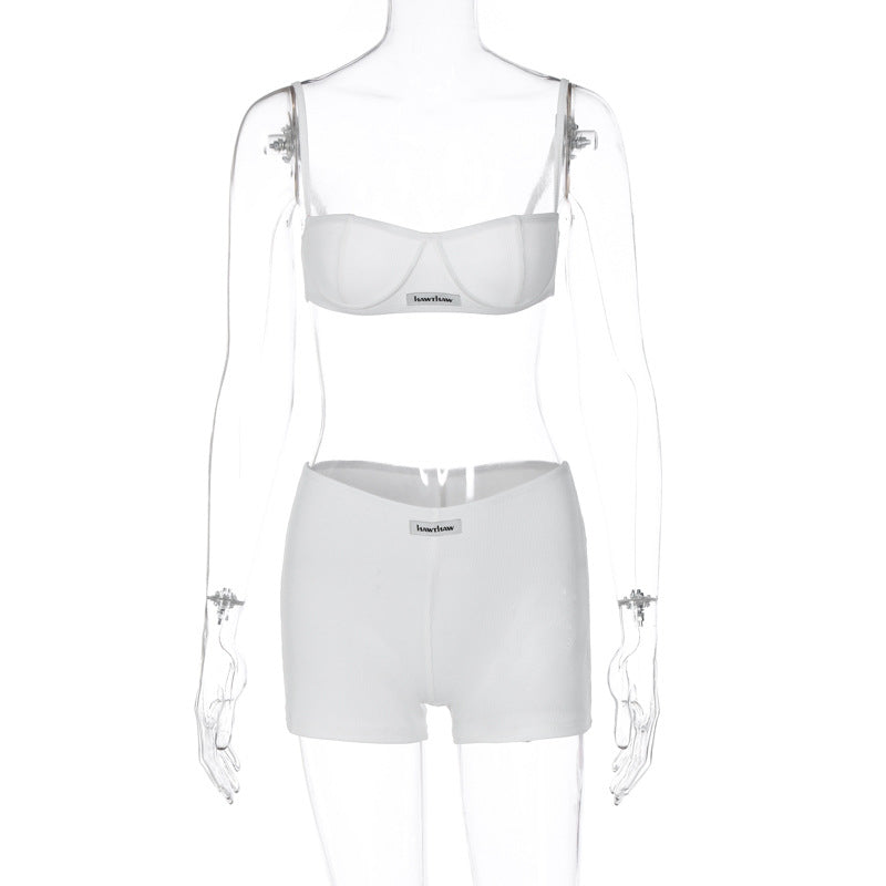 Trendy Casual Tank Top and Shorts Set