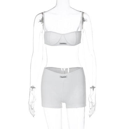 Trendy Casual Tank Top and Shorts Set