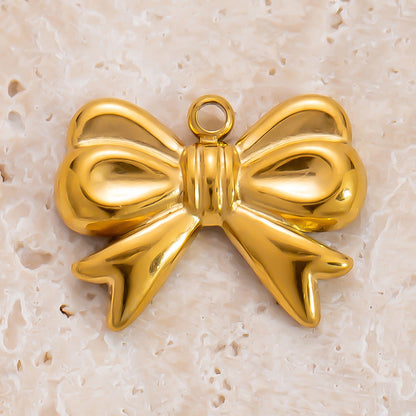 DIY Heart Butterfly Pendant Stainless Steel Jewelry Accessories