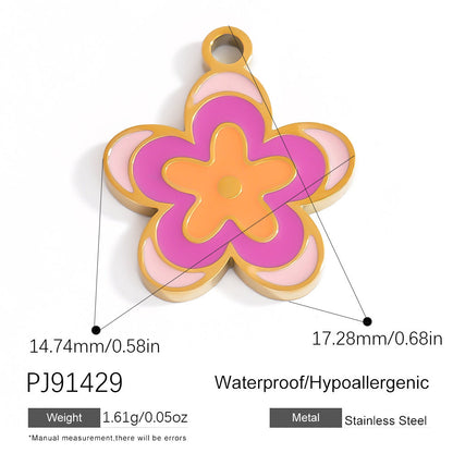Butterfly Pendant Necklace Natural Stone Stainless Steel Jewelry