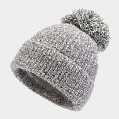 3 Pcs Winter Thermal Beanie Hat Scarf Gloves Sets