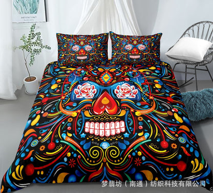 Selling 3D Printed Bohemian Bed Indian Pattern 2Pcs/3Pcs Set
