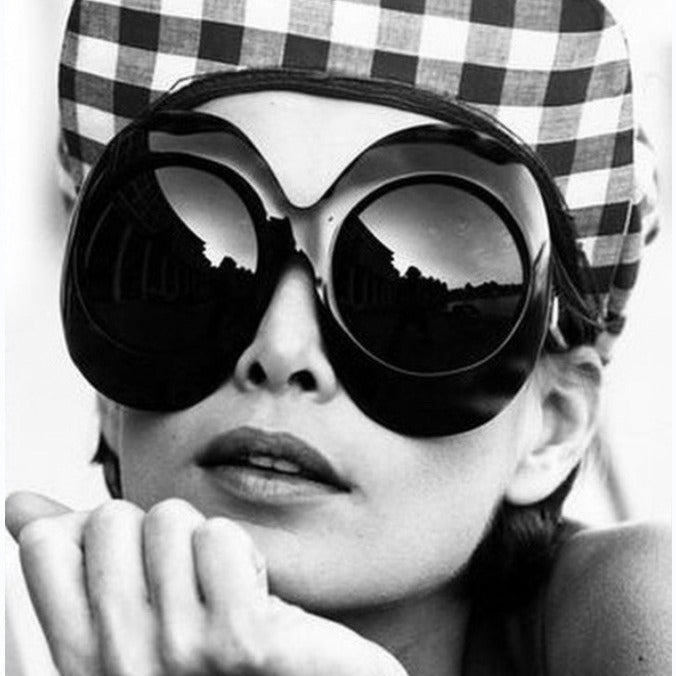 Oversized Oval Sunglasses Stylish Hip-Hop Alien Shades