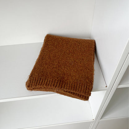 Solid Color Simple Soft Sweet Knit Scarves