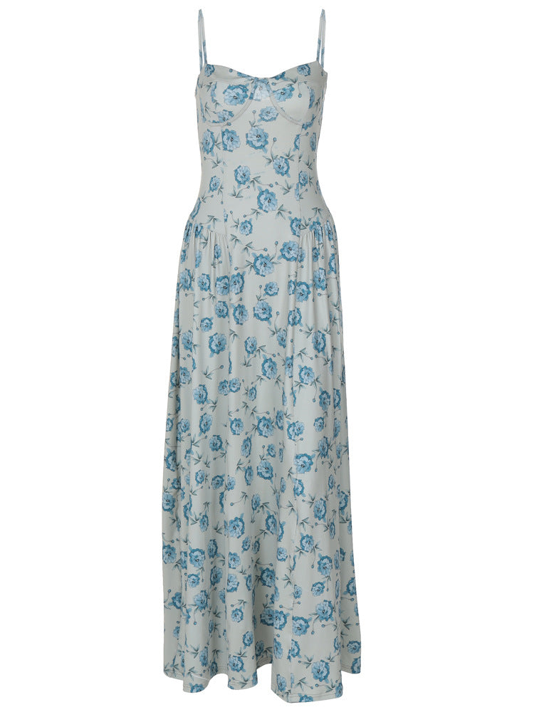 Sweet Floral Strap Dress Bodycon design for Casual Wear