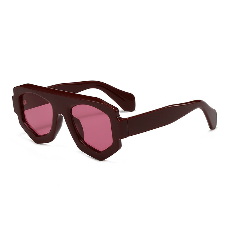 Geometric Cat Eye Sunglasses Trendy UV400 Protection