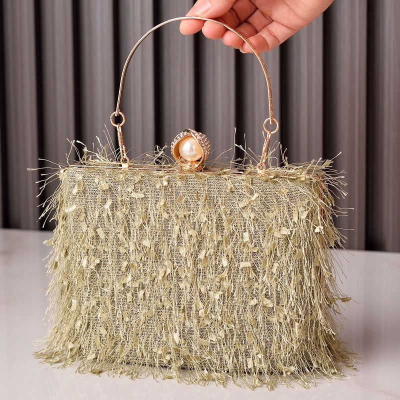 Trendy Boho Fringe Evening Handbag Stylish Party Purse