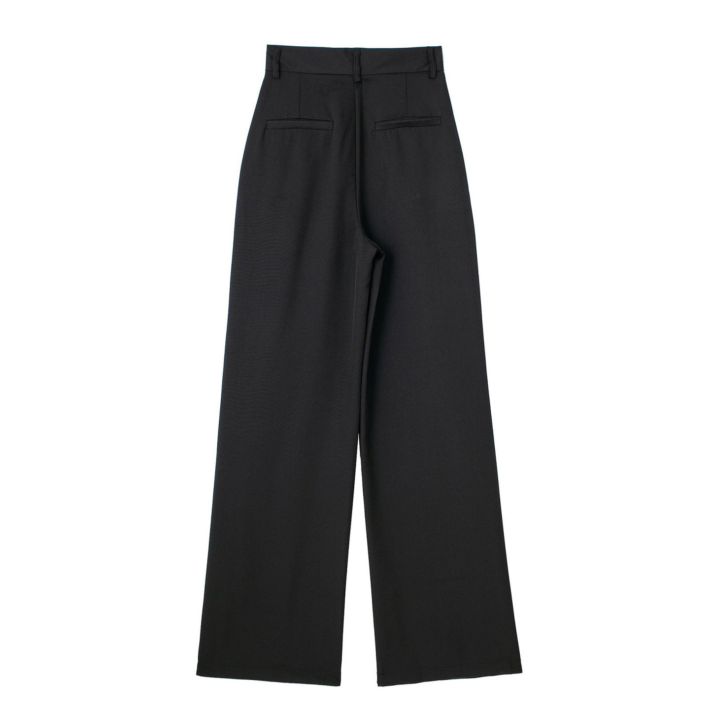 Casual High Waisted Pleated Loose Dress Pants