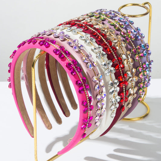 Baroque Style Rhinestone Headband Elegant Hair Accessory