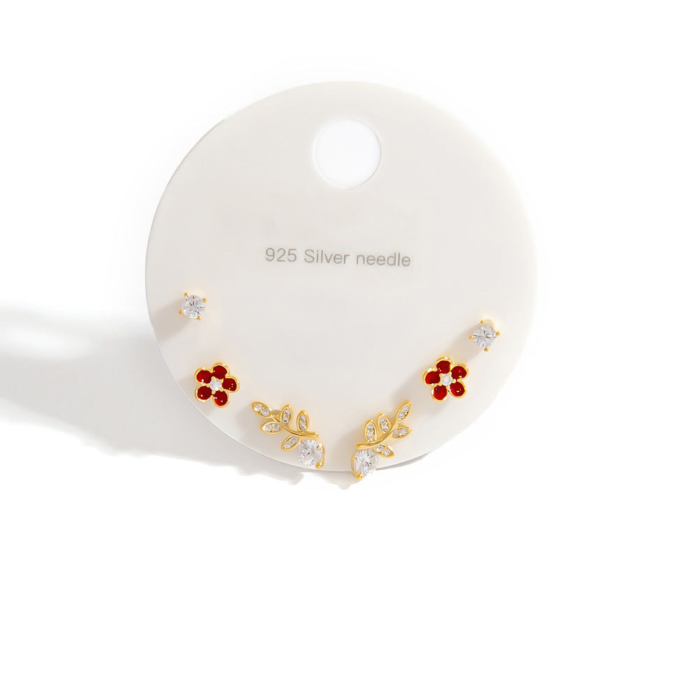 Cute Cartoon Character 925 Silver Stud Earrings Minimalist Fashion Accessories