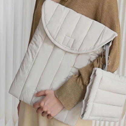 Solid Color Padded Simple Laptop Ipad Bag