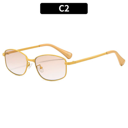 Metal Y2K Trendy Sunglasses Stylish UV400 Protection