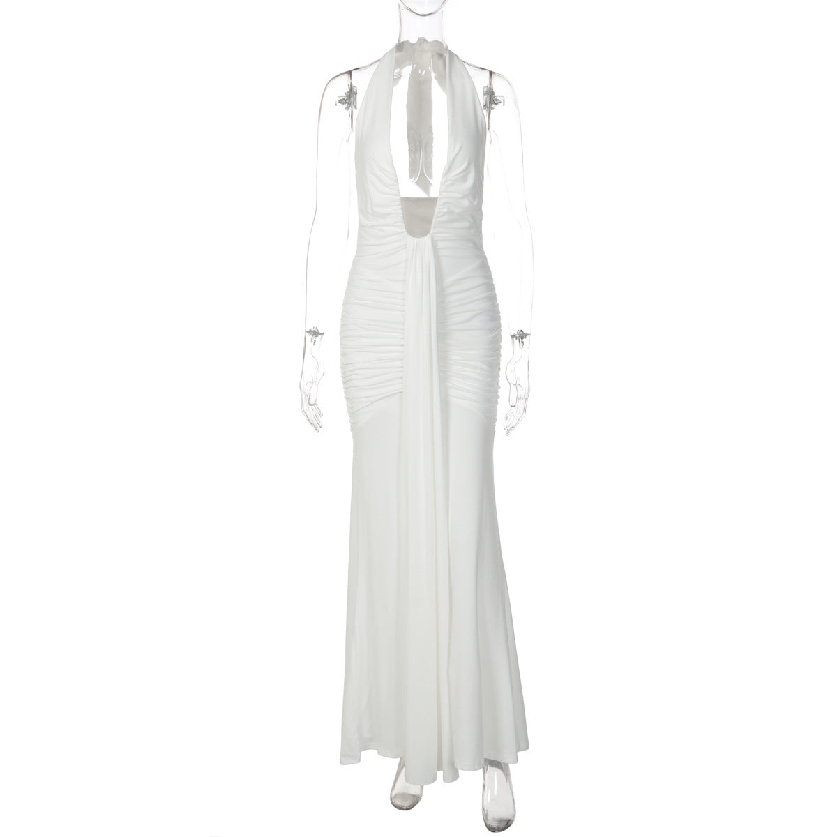 Sexy Hollow Out U-Neck Backless Fitted Dress