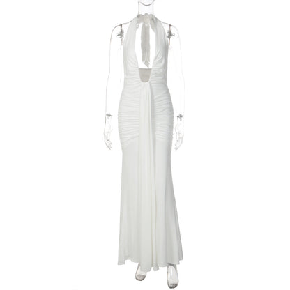 Sexy Hollow Out U-Neck Backless Fitted Dress
