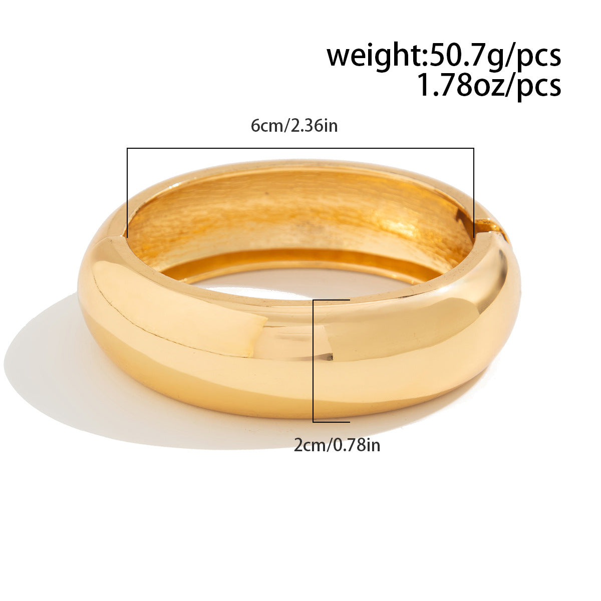 Fashionable Irregular Alloy Wide Bracelet Set