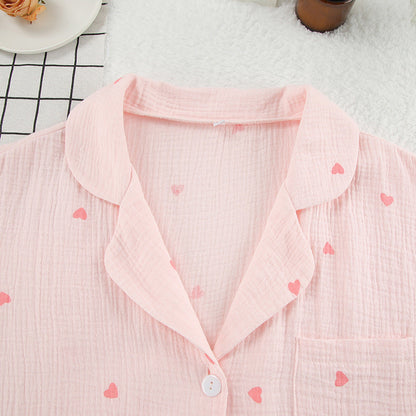 Love Print Casual Soft Homewear Sets
