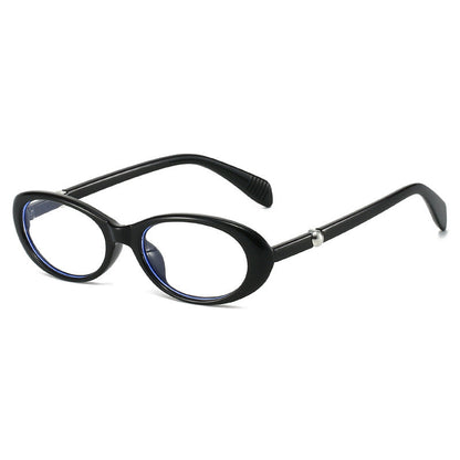 Trendy Oval Sunglasses with Rhinestones and Pearls