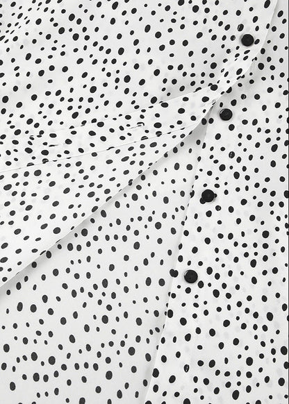 Polka Dot Lounge Set Lightweight Breathable Fabric