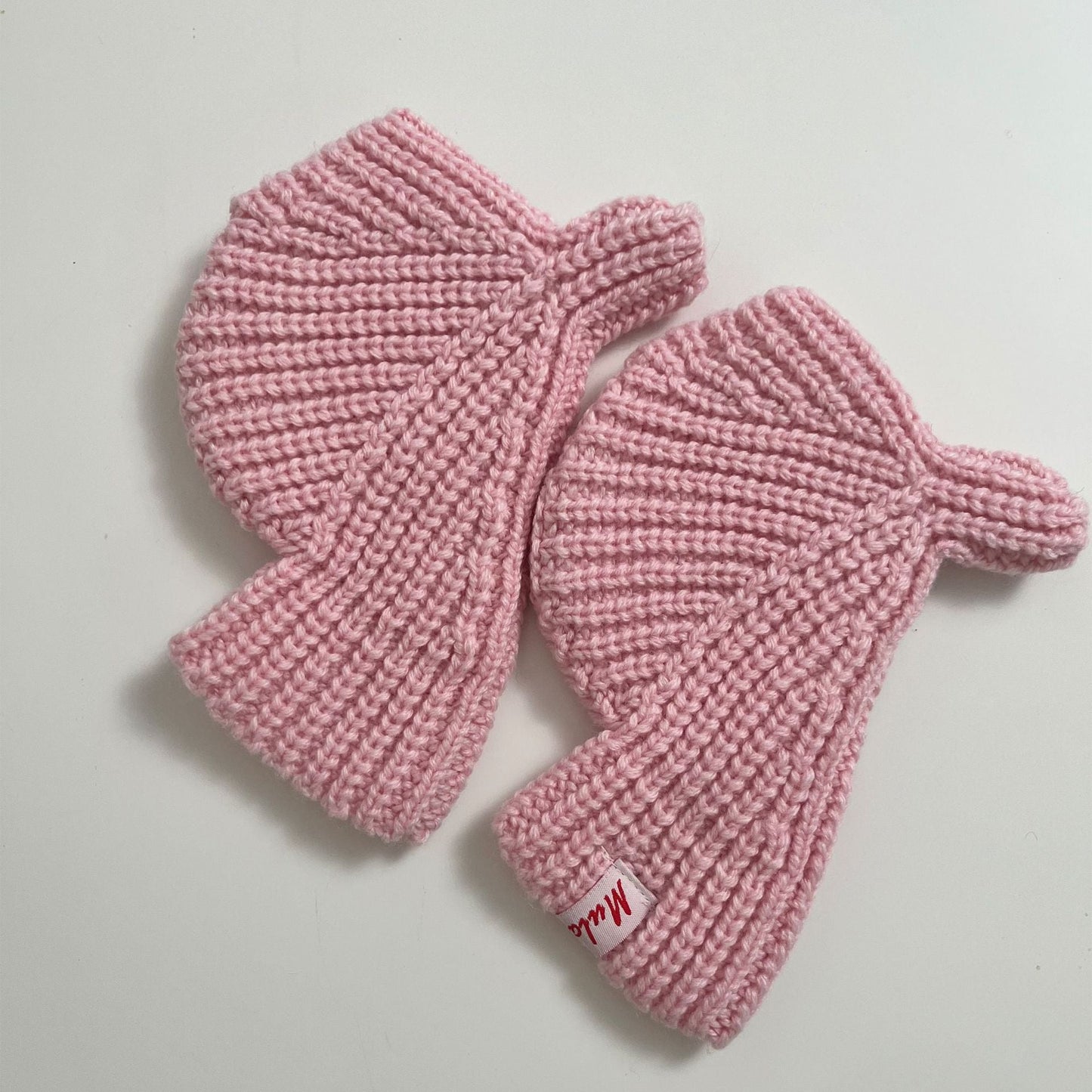 Solid Color Fingerless Touchscreen Knit Gloves