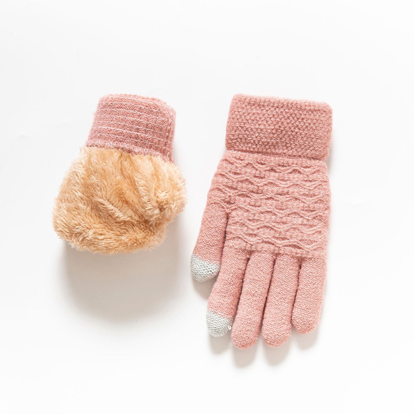Winter Warm Knitted Touchscreen Gloves for Women