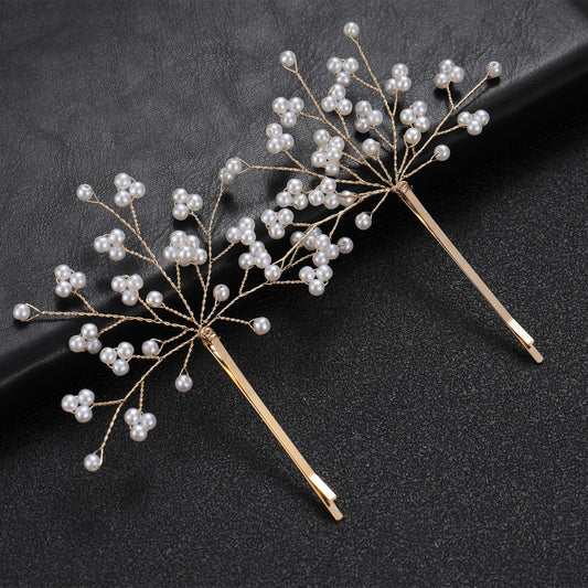 Starry Pearl Hair Clips Set of 2