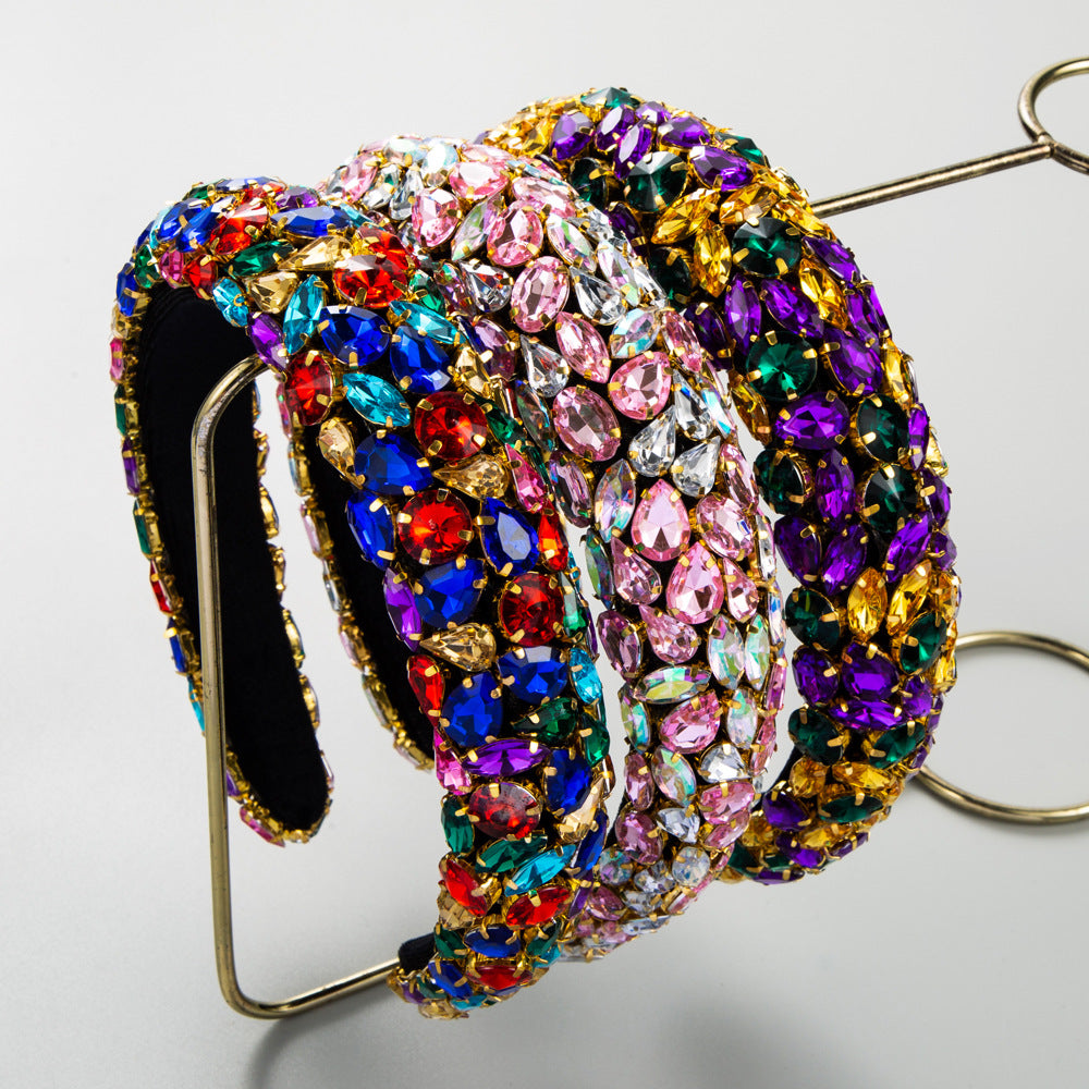 Women's Rhinestone Baroque Headband Festival Hair Accessory