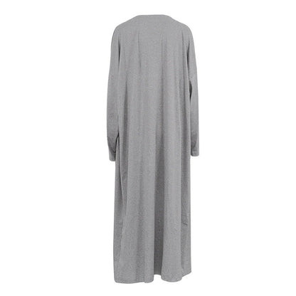 2 Pcs Casual Long Cardigan Tank Dress Set