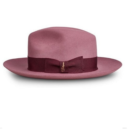 Stylish Wool Fedora Hat Classic British Wide-Brimmed Felt Hat