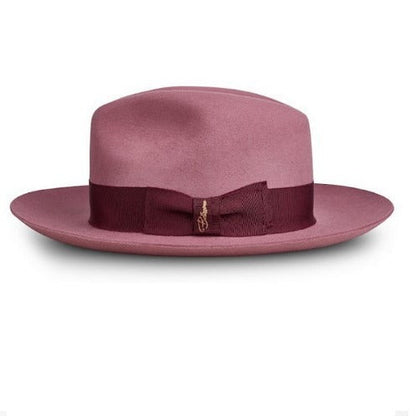 Stylish Wool Fedora Hat Classic British Wide-Brimmed Felt Hat