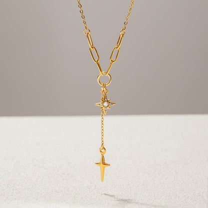 Chic Gold Plated Stainless Steel Choker Necklace