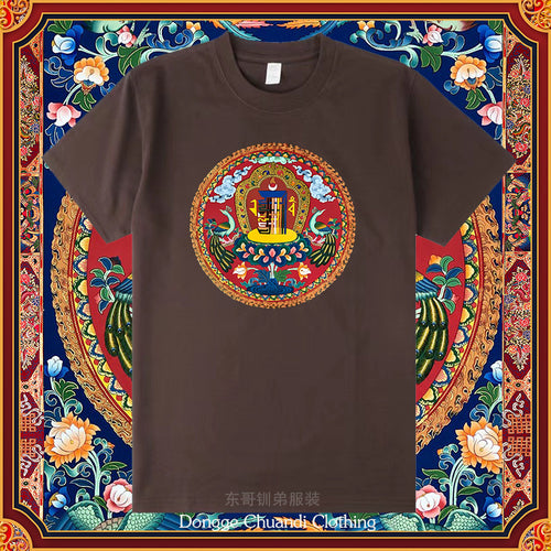Ten Free Charms Wheel Short Sleeved Men'S/Women'S New Sportswear, Half Sleeved High-End Pure Cotton Couple T-Shirt