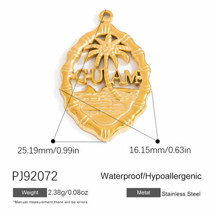 Bohemian Style Stainless Steel Beach Pendant Necklace