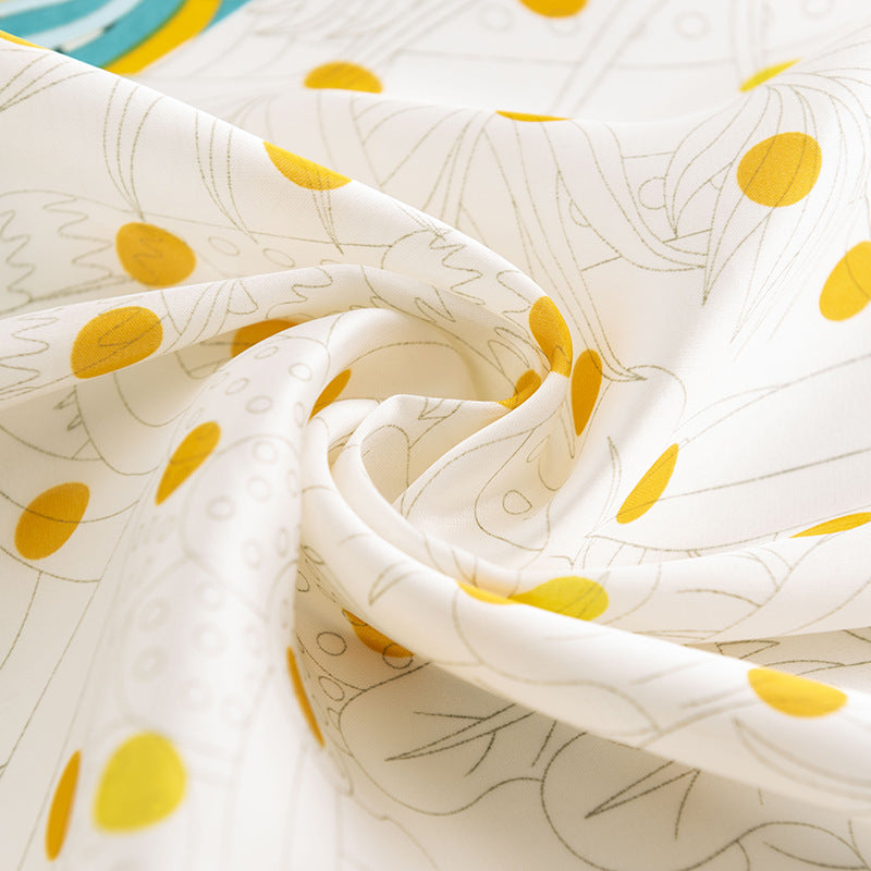Scarvii -  Romantic Floral Square Scarf