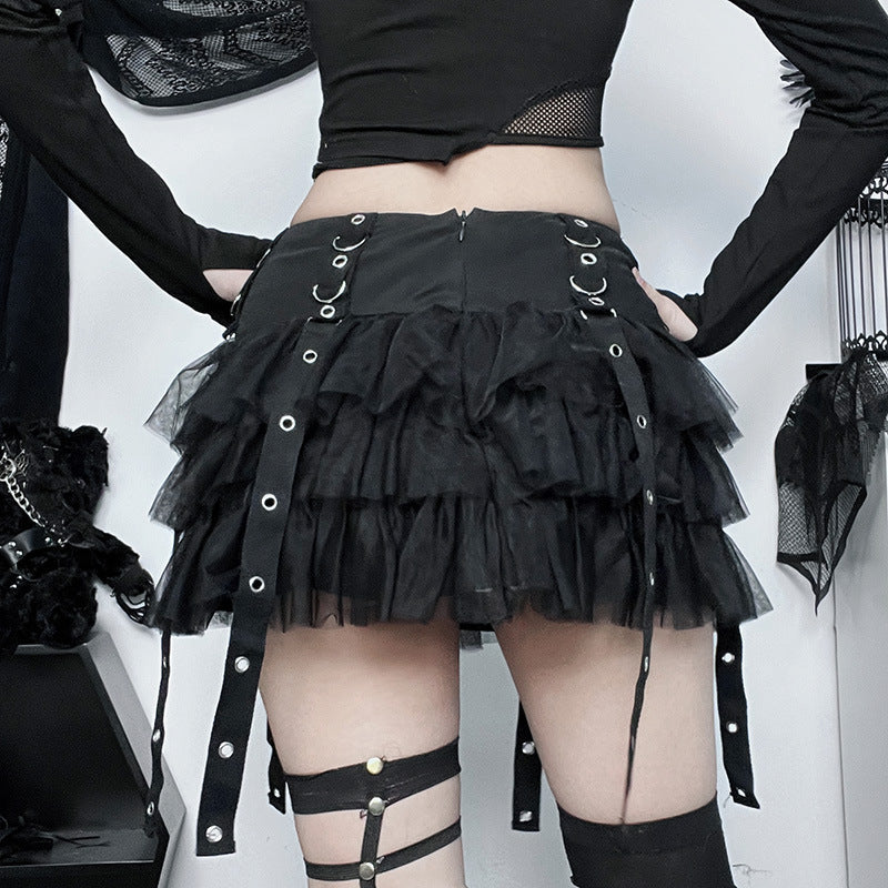 Black Cake Skirt Sexy Slim Fit for Trendy Casual Wear