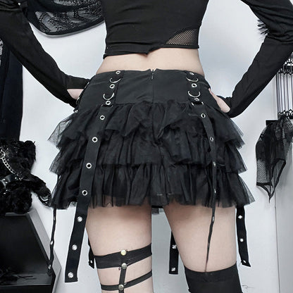 Black Cake Skirt Sexy Slim Fit for Trendy Casual Wear