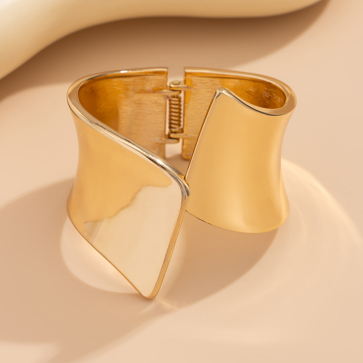 Trendy Irregular Open-Cuff Alloy Bracelet Set