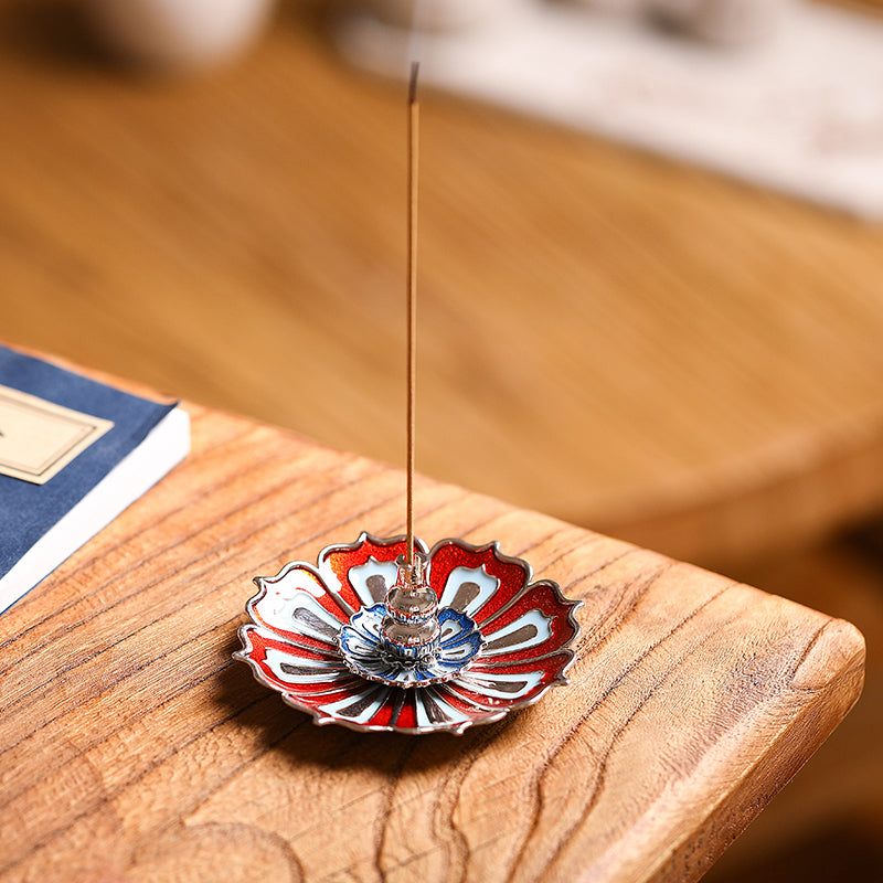 Three-Layer Lotus Incense Burner, Indoor Line Incense Plate Ornaments