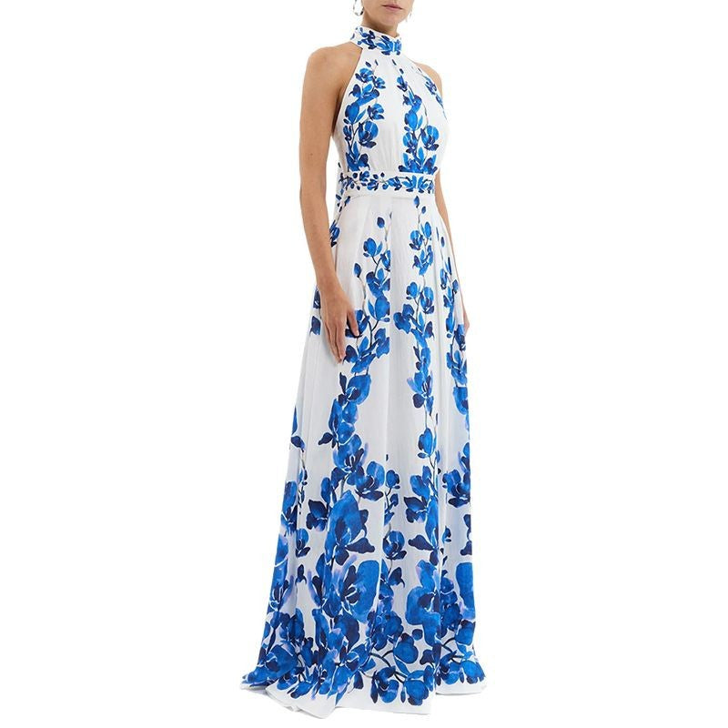 Floral Printed Maxi Dress Comfortable Casual Summer Style