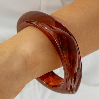 Exaggerated Acrylic Bead Bracelet Set Colorful Retro Jewelry