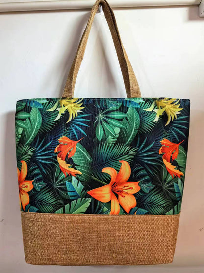Fashion Canvas Tote Bag Artistic Shoulder Bag