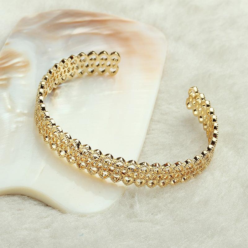 Hollow Lace Adjustable Floral Bracelets