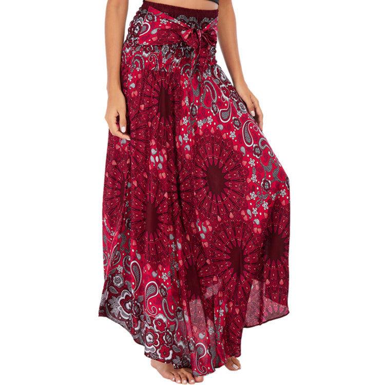Leisure In Spring And Summer Asia Style Half Skirt Holiday Skirt Big Hem Skirt