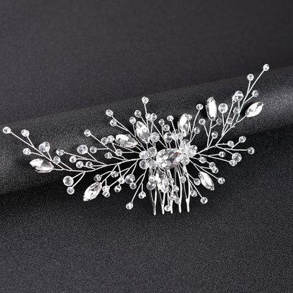 Bridal Wedding Hair Accessories Handmade Rhinestone Hair Comb