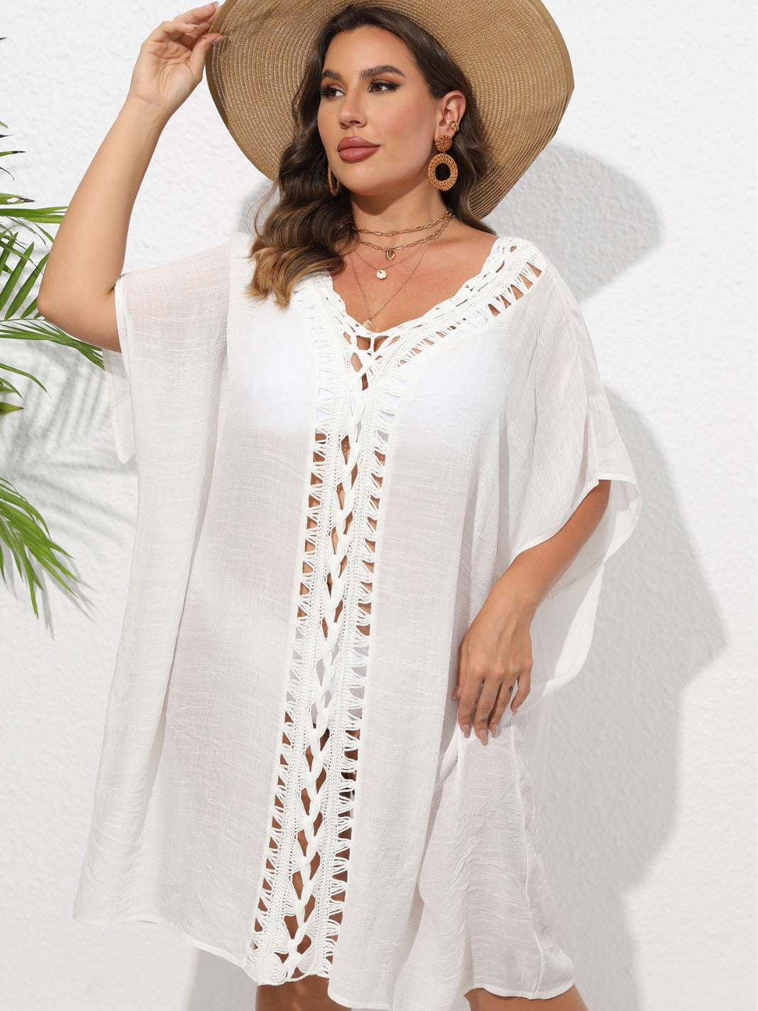 Women'S Bohemian Maxi Dress Loose Beach Cover-Up