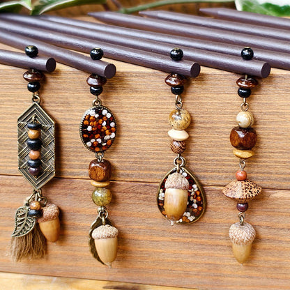 Vintage Floral Alloy Hair Stick Bohemian Headpiece